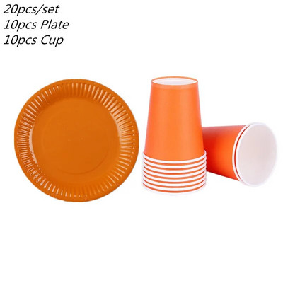 Μαύρα Κόκκινα Χάρτινα Πιάτα Μιας Χρήσης Κέικ Κύπελλο DIY Διακόσμηση για Παιδιά Διακόσμηση πάρτι γενεθλίων Επιτραπέζια σκεύη για ντους γάμου