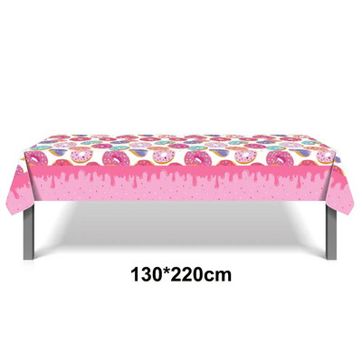 Spurgos Lėkštės Vakarėliams Stalo reikmenys Servetėlės Spurgos Staltiesė Spurgos Gimtadienio vakarėliui Kūdikių dušo dekoracijos