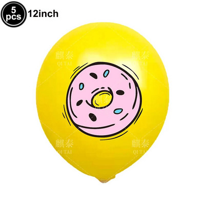 Spurgos Lėkštės Vakarėliams Stalo reikmenys Servetėlės Spurgos Staltiesė Spurgos Gimtadienio vakarėliui Kūdikių dušo dekoracijos