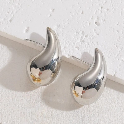 Nauji aukso spalvos nerūdijančio plieno karoliai moterims papuošalai metaliniai vintažiniai vandens lašų pakabukai auskarai, karolių rinkinys, gimtadienio dovana