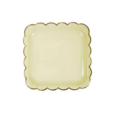 Χάρτινο πιάτο μιας χρήσης Δαντέλα Δαντέλα Hot Stamping Δαντέλα Επιδόρπιο Επιδόρπιο Επιτραπέζια σκεύη Γάμος Χρόνια Πολλά Προμήθειες για πάρτι