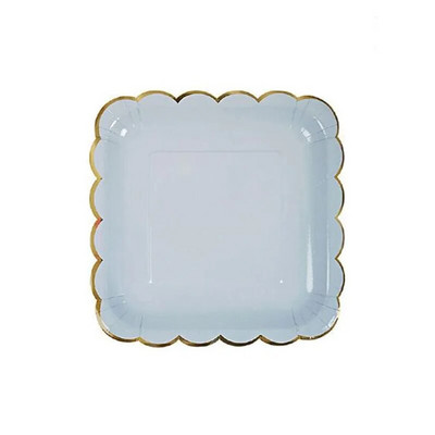 Χάρτινο πιάτο μιας χρήσης Δαντέλα Δαντέλα Hot Stamping Δαντέλα Επιδόρπιο Επιδόρπιο Επιτραπέζια σκεύη Γάμος Χρόνια Πολλά Προμήθειες για πάρτι