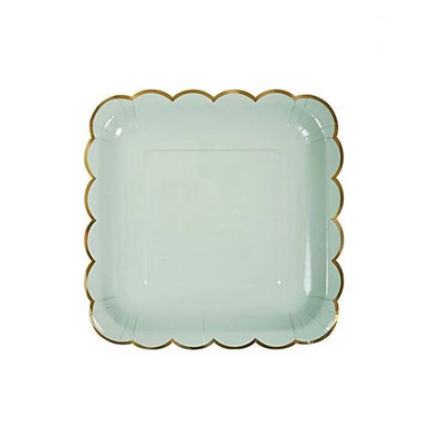 Χάρτινο πιάτο μιας χρήσης Δαντέλα Δαντέλα Hot Stamping Δαντέλα Επιδόρπιο Επιδόρπιο Επιτραπέζια σκεύη Γάμος Χρόνια Πολλά Προμήθειες για πάρτι