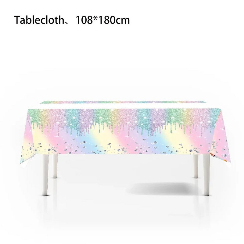 Προμήθειες γάμου με μοτίβο διαμαντιών Macaron Επιτραπέζια σκεύη μιας χρήσης Χαρτί πιάτο φλιτζάνι χαρτοπετσέτα για ενήλικες γυναίκες, προμήθειες γενεθλίων