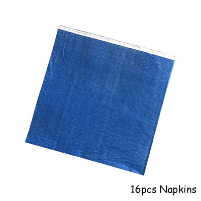 Μπλε σερβίτσιο μιας χρήσης Χάρτινα ψάθινα πιάτα για πάρτι παιδικό ντους προμήθειες γενεθλίων Μπομπονιέρες Μπλε πάρτι Καρναβάλι διακόσμηση γάμου