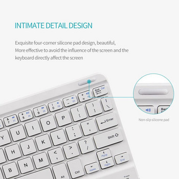 Сензорна Bluetooth клавиатура за Android таблет Безжична Bluetooth клавиатура с тъчпад за iPad PC Компютър Samsung Tab Tablet