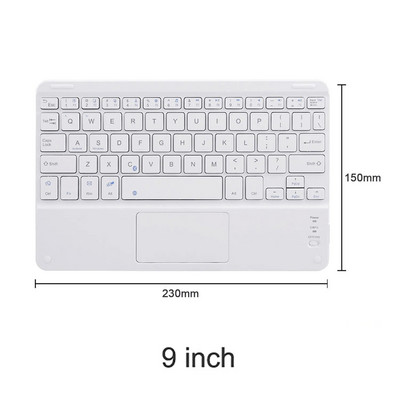 Πληκτρολόγιο αφής Bluetooth για tablet Android Ασύρματο πληκτρολόγιο Bluetooth με επιφάνεια αφής για υπολογιστή iPad Samsung Tablet
