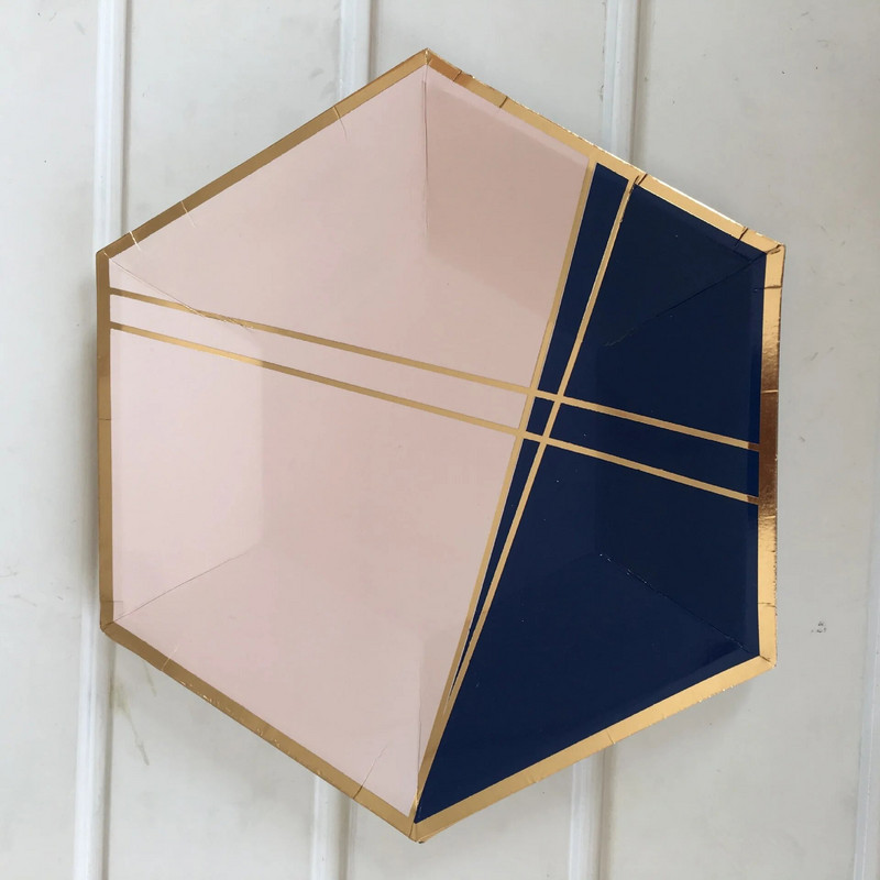 Επιτραπέζια σκεύη μιας χρήσης για 8 επισκέπτες Ναυτικό χαρτοπετσέτες Εξάγωνα πιάτα Κύπελλα για ενήλικες Χρόνια πολλά Διακόσμηση πάρτι για παιδιά αγόρια κορίτσια προμήθειες