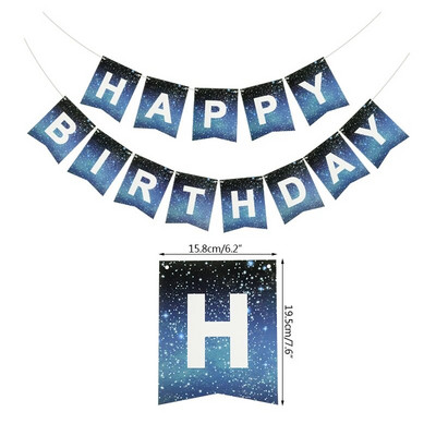 Σετ επιτραπέζια σκεύη μιας χρήσης με θέμα Starry Sky Διακόσμηση για πάρτι γενεθλίων Outer Space Star Plate Cup Τραπεζομάντιλο Βρεφικό ντους