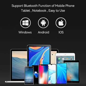 Μίνι πτυσσόμενο πληκτρολόγιο Bluetooth Ασύρματο φορητό γενικό αναδιπλούμενο πληκτρολόγιο με επιφάνεια αφής για Windows Android IOS Tablet iPad