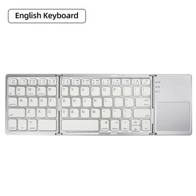 Μίνι πτυσσόμενο πληκτρολόγιο Bluetooth Ασύρματο φορητό γενικό αναδιπλούμενο πληκτρολόγιο με επιφάνεια αφής για Windows Android IOS Tablet iPad