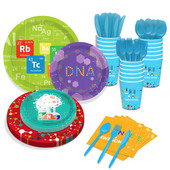 Επιστήμονας κινουμένων σχεδίων LOVE Science DNA Chemical Party Σετ σερβίτσια μιας χρήσης Πιάτα γενεθλίων Χαρτοπετσέτες Φλιτζάνια Baby Shower Party Decor