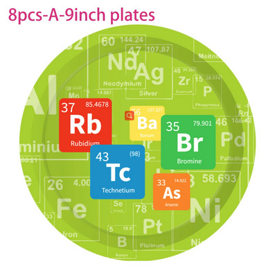 Επιστήμονας κινουμένων σχεδίων LOVE Science DNA Chemical Party Σετ σερβίτσια μιας χρήσης Πιάτα γενεθλίων Χαρτοπετσέτες Φλιτζάνια Baby Shower Party Decor