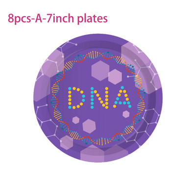 Επιστήμονας κινουμένων σχεδίων LOVE Science DNA Chemical Party Σετ σερβίτσια μιας χρήσης Πιάτα γενεθλίων Χαρτοπετσέτες Φλιτζάνια Baby Shower Party Decor