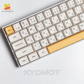 KYOMOT White Honey Milk 140 Key Caps Κορεατικά Ρωσικά PBT XDA Προφίλ Πλήκτρα για Cherry MX Switch IKBC Ducky Mechanical Keyboard
