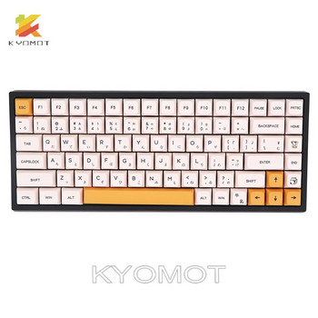 KYOMOT White Honey Milk 140 Key Caps Корейски Руски PBT XDA Profile Keycaps за Cherry MX Switch IKBC Ducky Mechanical Keyboard