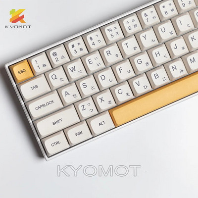 KYOMOT White Honey Milk 140 Kapice za tipke Korejski ruski PBT XDA Profilne tipke za Cherry MX prekidač IKBC Ducky mehanička tipkovnica