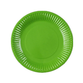 Черен/Зелен/Син/Червен Плътен комплект прибори за еднократна употреба Парти консумативи Хартиени чинии Чаши Сватба Рожден Ден Декорация Възрастни