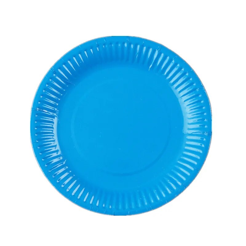 Μαύρο/Πράσινο/Μπλε/Κόκκινο Μασίφ Σετ σερβίτσιων μιας χρήσης Είδη πάρτι Χάρτινα πιάτα Φλιτζάνια Διακόσμηση πάρτι γενεθλίων γάμου Μπομπονιέρα ενηλίκων