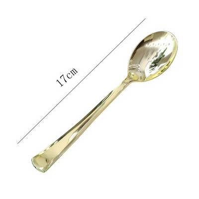 Επιτραπέζια σκεύη μιας χρήσης χρυσό μαχαίρι και πιρούνι κουτάλι σερβίτσιο γενεθλίων ασημένιο ροζ χρυσό προμήθειες για πάρτι μαχαίρι φρούτων κουτάλι επιδόρπιο