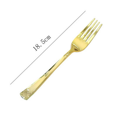 Επιτραπέζια σκεύη μιας χρήσης χρυσό μαχαίρι και πιρούνι κουτάλι σερβίτσιο γενεθλίων ασημένιο ροζ χρυσό προμήθειες για πάρτι μαχαίρι φρούτων κουτάλι επιδόρπιο