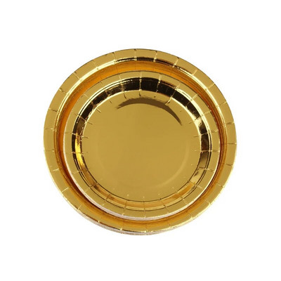 Νέο επιχρυσωμένο θέμα για πάρτι αναλώσιμα είδη διακόσμησης γενεθλίων Επιτραπέζια σκεύη Χαρτί πιάτο χαρτοπετσέτα Κύπελλο Baby Shower Kid Wedding