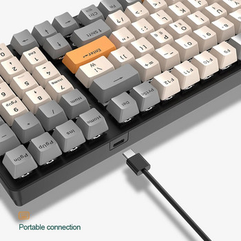 Korean K96 Mechanical Gaming Keyboard Ασύρματο ενσύρματο πληκτρολόγιο Συμβατό με Bluetooth Πληκτρολόγιο παίκτη 100 πλήκτρων K6 Personalized Keycap