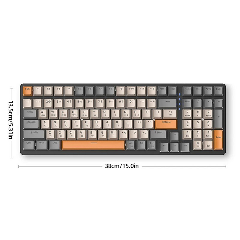 Korean K96 Mechanical Gaming Keyboard Ασύρματο ενσύρματο πληκτρολόγιο Συμβατό με Bluetooth Πληκτρολόγιο παίκτη 100 πλήκτρων K6 Personalized Keycap
