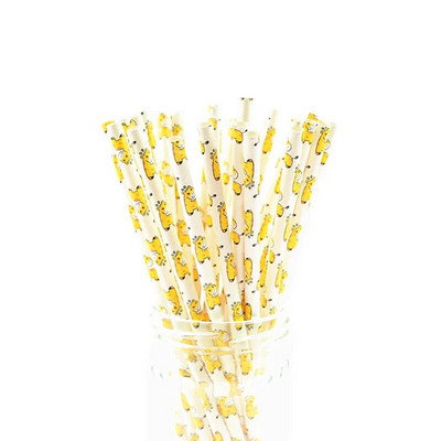 25 τμχ/παρτίδα Γυαλιστερά μωβ χάρτινα καλαμάκια μεταλλικά χρυσά Καλαμάκια πόσης μιας χρήσης Chevron για παιδιά Γενέθλια Διακόσμηση γάμου DIY