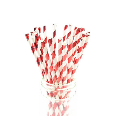 25 τμχ/παρτίδα Γυαλιστερά μωβ χάρτινα καλαμάκια μεταλλικά χρυσά Καλαμάκια πόσης μιας χρήσης Chevron για παιδιά Γενέθλια Διακόσμηση γάμου DIY