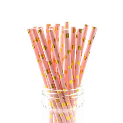 25 τμχ/παρτίδα Γυαλιστερά μωβ χάρτινα καλαμάκια μεταλλικά χρυσά Καλαμάκια πόσης μιας χρήσης Chevron για παιδιά Γενέθλια Διακόσμηση γάμου DIY