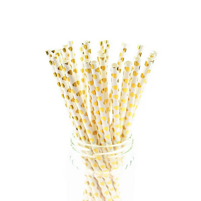 25 τμχ/παρτίδα Γυαλιστερά μωβ χάρτινα καλαμάκια μεταλλικά χρυσά Καλαμάκια πόσης μιας χρήσης Chevron για παιδιά Γενέθλια Διακόσμηση γάμου DIY