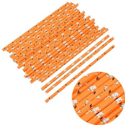 25 τμχ Καλαμάκια αποκριάτικων πάρτι μιας χρήσης Νυχτερίδα Skull Drinking Straws Holiday Bar Home Party Party Halloween Decoration