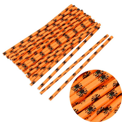 25 τμχ Καλαμάκια αποκριάτικων πάρτι μιας χρήσης Νυχτερίδα Skull Drinking Straws Holiday Bar Home Party Party Halloween Decoration