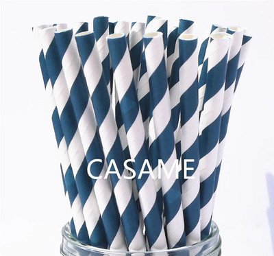 25 τμχ έγχρωμα χάρτινα καλαμάκια πάρτι προμήθεια πολύχρωμο ανάμεικτο χαρτί καλαμάκι Παιδικό πάρτι γενεθλίων Διακοσμήσεις γάμου Χαρτί καλαμάκια πόσιμου