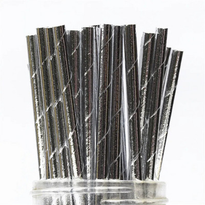 25 τμχ έγχρωμα χάρτινα καλαμάκια πάρτι προμήθεια πολύχρωμο ανάμεικτο χαρτί καλαμάκι Παιδικό πάρτι γενεθλίων Διακοσμήσεις γάμου Χαρτί καλαμάκια πόσιμου