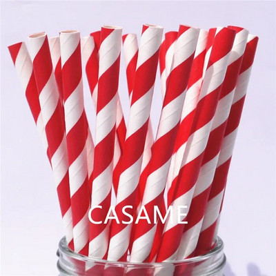 25 τμχ έγχρωμα χάρτινα καλαμάκια πάρτι προμήθεια πολύχρωμο ανάμεικτο χαρτί καλαμάκι Παιδικό πάρτι γενεθλίων Διακοσμήσεις γάμου Χαρτί καλαμάκια πόσιμου