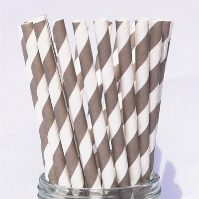 25 τμχ έγχρωμα χάρτινα καλαμάκια πάρτι προμήθεια πολύχρωμο ανάμεικτο χαρτί καλαμάκι Παιδικό πάρτι γενεθλίων Διακοσμήσεις γάμου Χαρτί καλαμάκια πόσιμου