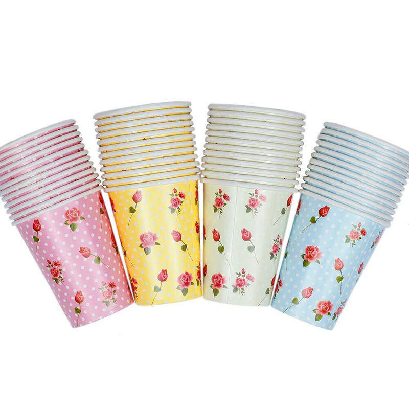 Χάρτινα κύπελλα λουλουδιών 12 τμχ για λουλουδάτα προμήθειες, μπομπονιέρα γενεθλίων για ντους γάμου