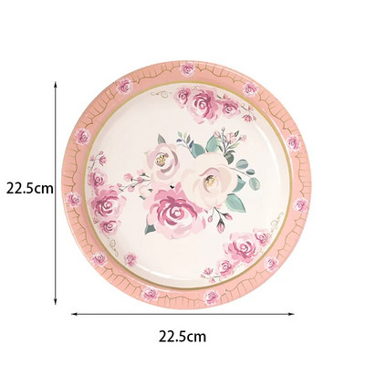 Υψηλής ποιότητας Χαβανέζικη διακόσμηση για πάρτι κήπου Πιάτο λουλουδιών Χαρτί χαρτοπετσέτα Γάμου Γάμος για τη γιορτή της μητέρας Προμήθειες για πάρτι τσαγιού