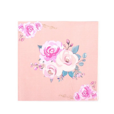 Υψηλής ποιότητας Χαβανέζικη διακόσμηση για πάρτι κήπου Πιάτο λουλουδιών Χαρτί χαρτοπετσέτα Γάμου Γάμος για τη γιορτή της μητέρας Προμήθειες για πάρτι τσαγιού