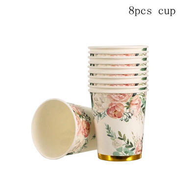 Υψηλής ποιότητας Χαβανέζικη διακόσμηση για πάρτι κήπου Πιάτο λουλουδιών Χαρτί χαρτοπετσέτα Γάμου Γάμος για τη γιορτή της μητέρας Προμήθειες για πάρτι τσαγιού