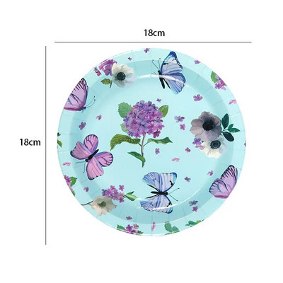 Υψηλής ποιότητας Χαβανέζικη διακόσμηση για πάρτι κήπου Πιάτο λουλουδιών Χαρτί χαρτοπετσέτα Γάμου Γάμος για τη γιορτή της μητέρας Προμήθειες για πάρτι τσαγιού