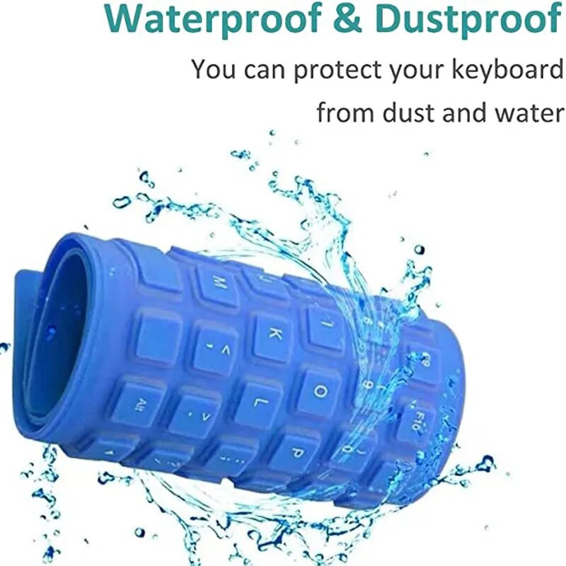 Silikoonist vaigistatud pehme klaviatuur 85-klahviline arvutiklaviatuur USB juhtmega klaviatuur kaasaskantav minisülearvuti kokkupandav veekindel klaviatuur