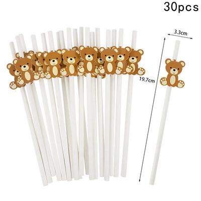 20 τμχ Cute Bear Μίας χρήσης Μπαμπού Επιλογές Τροφίμων Φρούτων Σουβλάκια Οδοντογλυφίδες κοκτέιλ Επιδόρπιο Κέικ Σαλάτα Στικ για πάρτι γενεθλίων