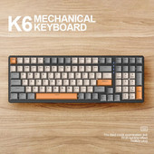 K6 Mechanical Keyboard 100 Keys PBT Keycap Type-C 2.4G Bluetooth Wireless 3 Mode Keyboard RGB Hotswap Gaming Mechanical Keyboard