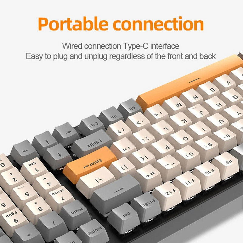 K6 Mechanical Keyboard 100 Keys PBT Keycap Type-C 2.4G Bluetooth Wireless 3 Mode Keyboard RGB Hotswap Gaming Mechanical Keyboard