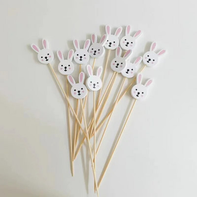 100 τεμ. Επιδόρπιο μπουφέ μπουφέ στικ μπαμπού με πινακίδα φρούτων Διακόσμηση κοκτέιλ για σουβλάκι από μπαμπού