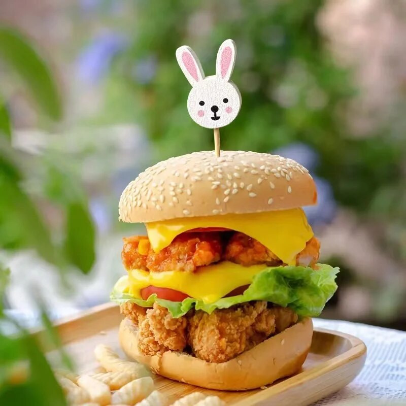 100 τεμ. Επιδόρπιο μπουφέ μπουφέ στικ μπαμπού με πινακίδα φρούτων Διακόσμηση κοκτέιλ για σουβλάκι από μπαμπού