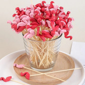 100 τμχ Διακοσμητικές οδοντογλυφίδες Flamingo χριστουγεννιάτικο δέντρο μπαστούνια για κοκτέιλ μπαμπού σουβλάκια φρούτων για μπουφέ διακόσμηση φαγητού γάμου